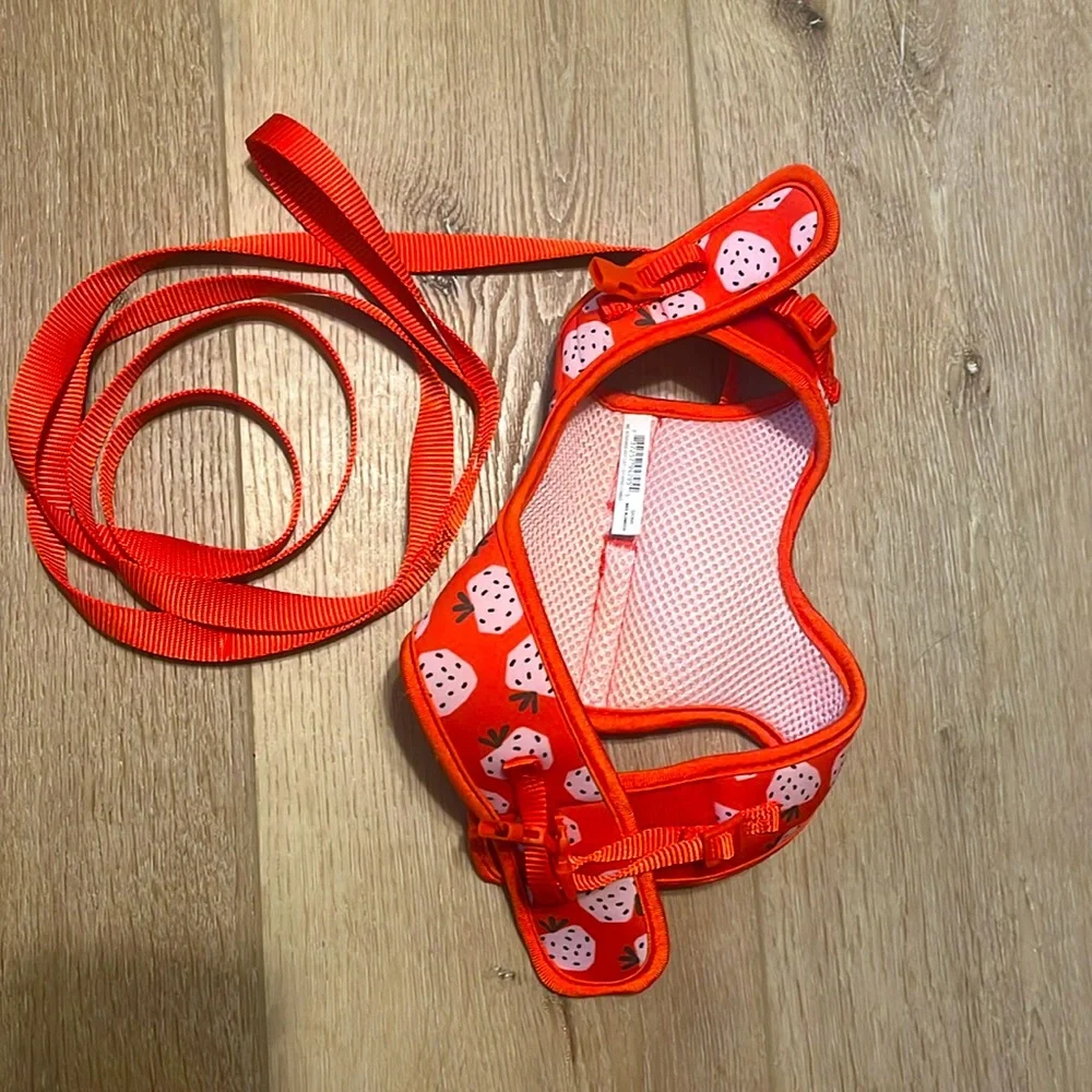 Strawberry cat harness